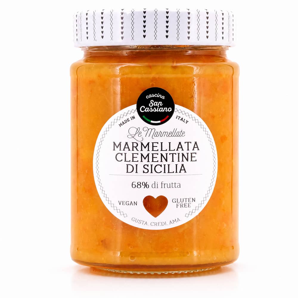 Cascina San Cassiano Marmellata Clementine Di Sicilia Sizilianische Clementinen-Marmelade 340 Gramm Produktbild