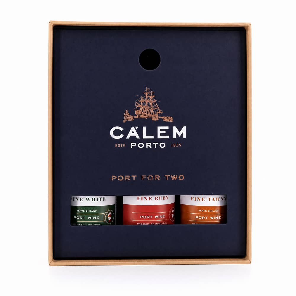 Cálem Port For Two 3 Stck je 0,20l, Ruby Port; Tawny Port & White Port 0,60 Liter/ 20.0% vol Produktbild
