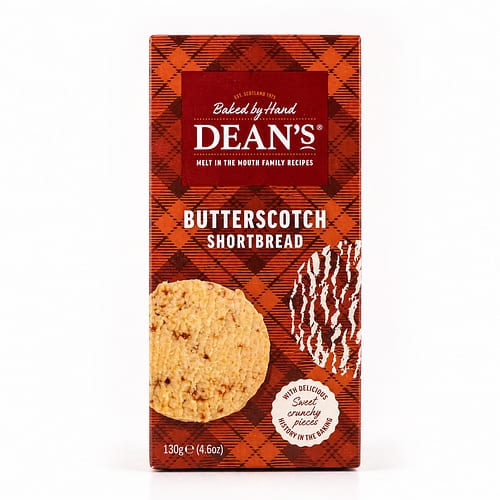 DEAN's Butterscotch Shortbread Rounds 130 Gramm Produktbild
