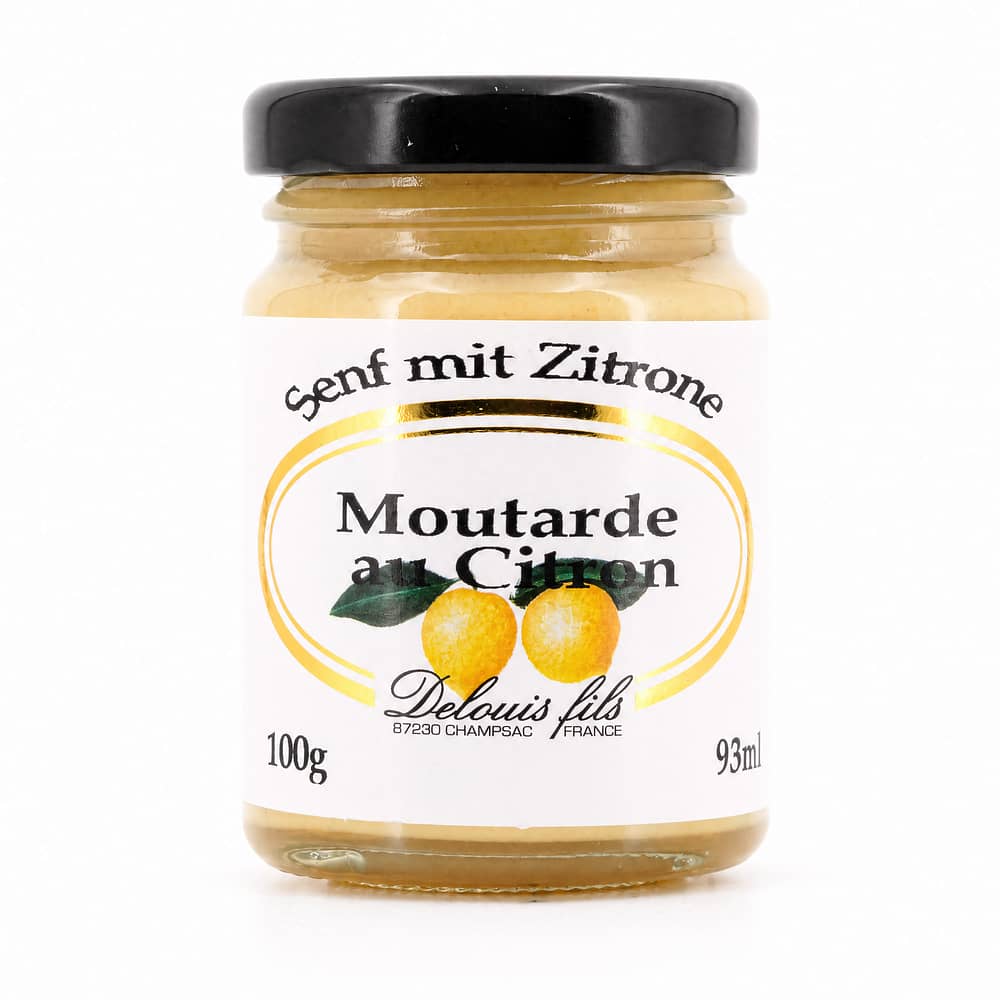Delouis Fils Moutarde au Citron Senf mit Citrone 100 Gramm Produktbild