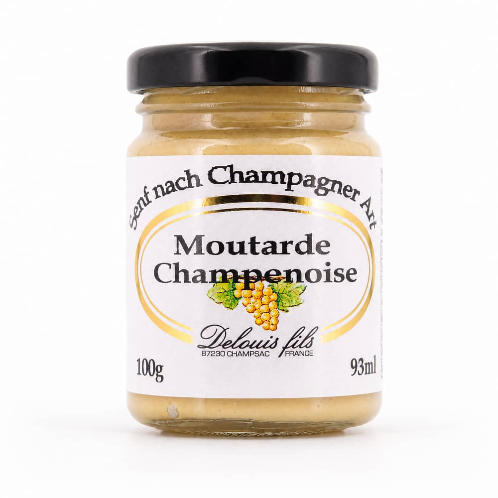 Delouis Fils Moutarde Champenoise Senf nach Champagner Art 100 Gramm/ 1.5% vol Produktbild