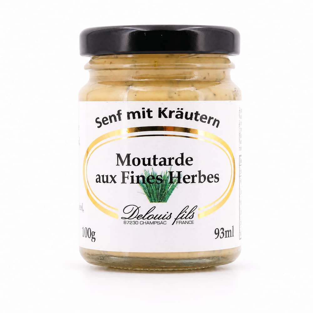 Delouis Fils Senf mit Kräutern 100 Gramm Produktbild