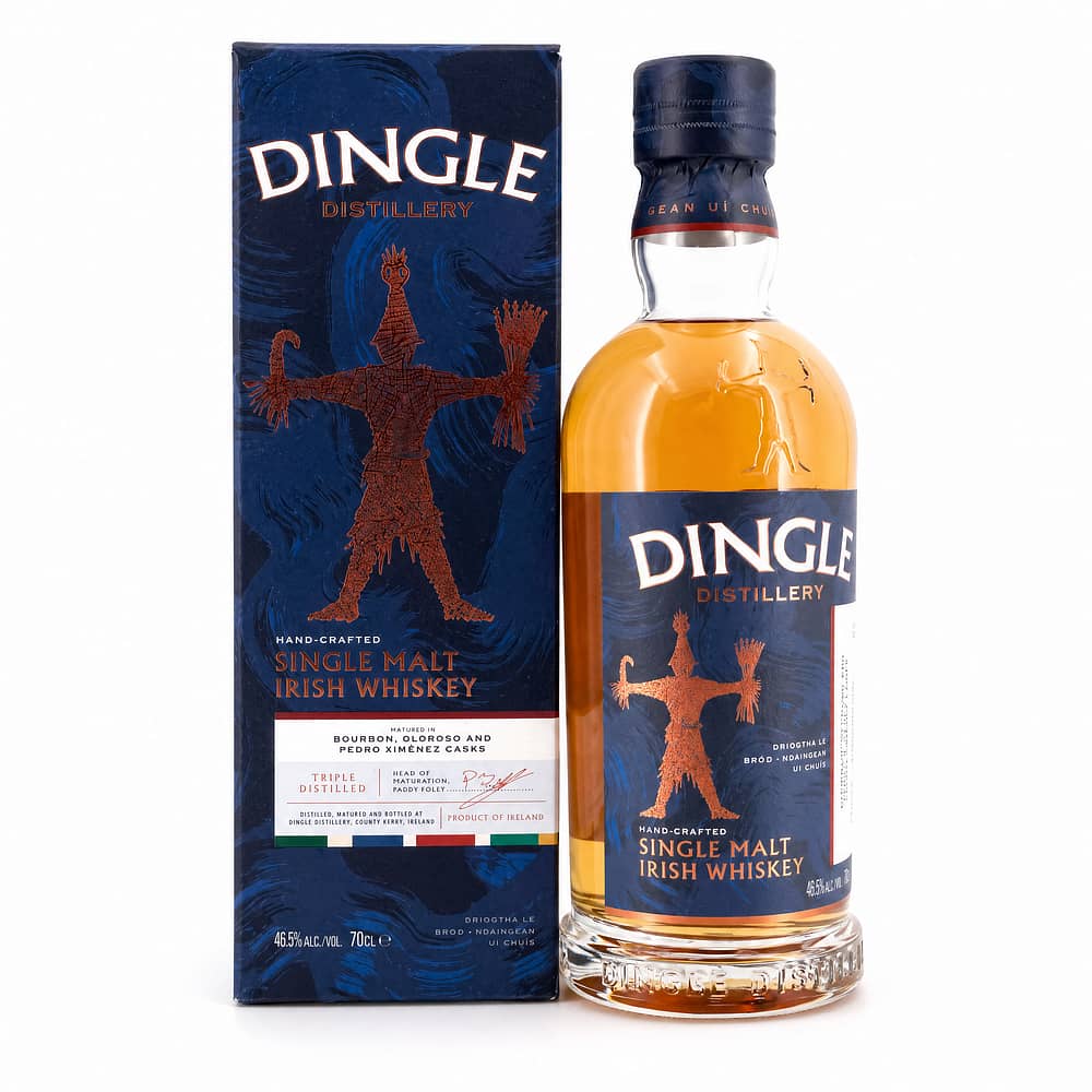 Dingle Single Malt Irish Whiskey Matured In Bourbon And Sherry Casks 0,70 Liter/ 46.5% vol Produktbild