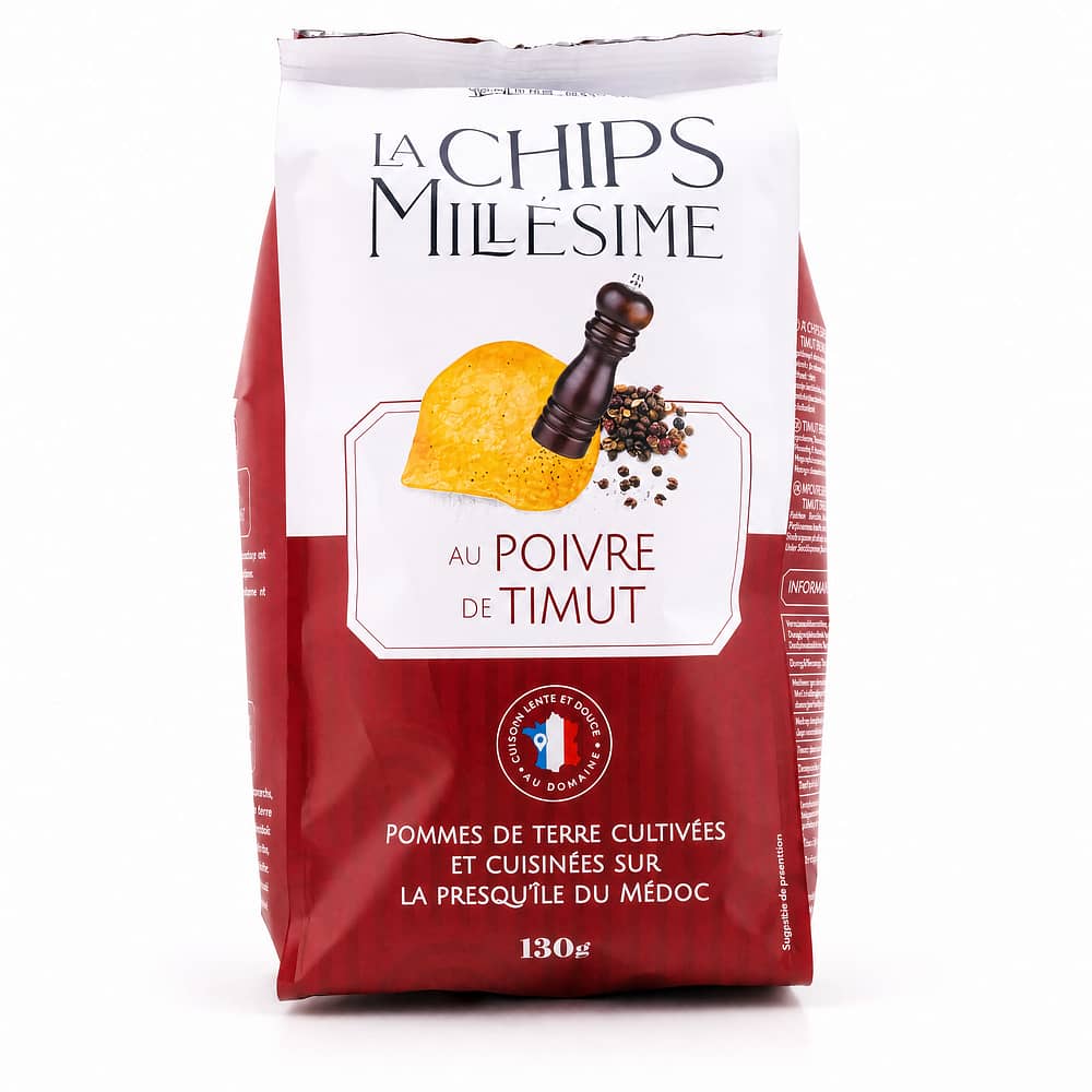 Domaine de la Croustille La Chips Millésime au Poivre de Timut Kartoffelchips mit Timut-Pfeffer-Geschmack 130 Gramm Produktbild