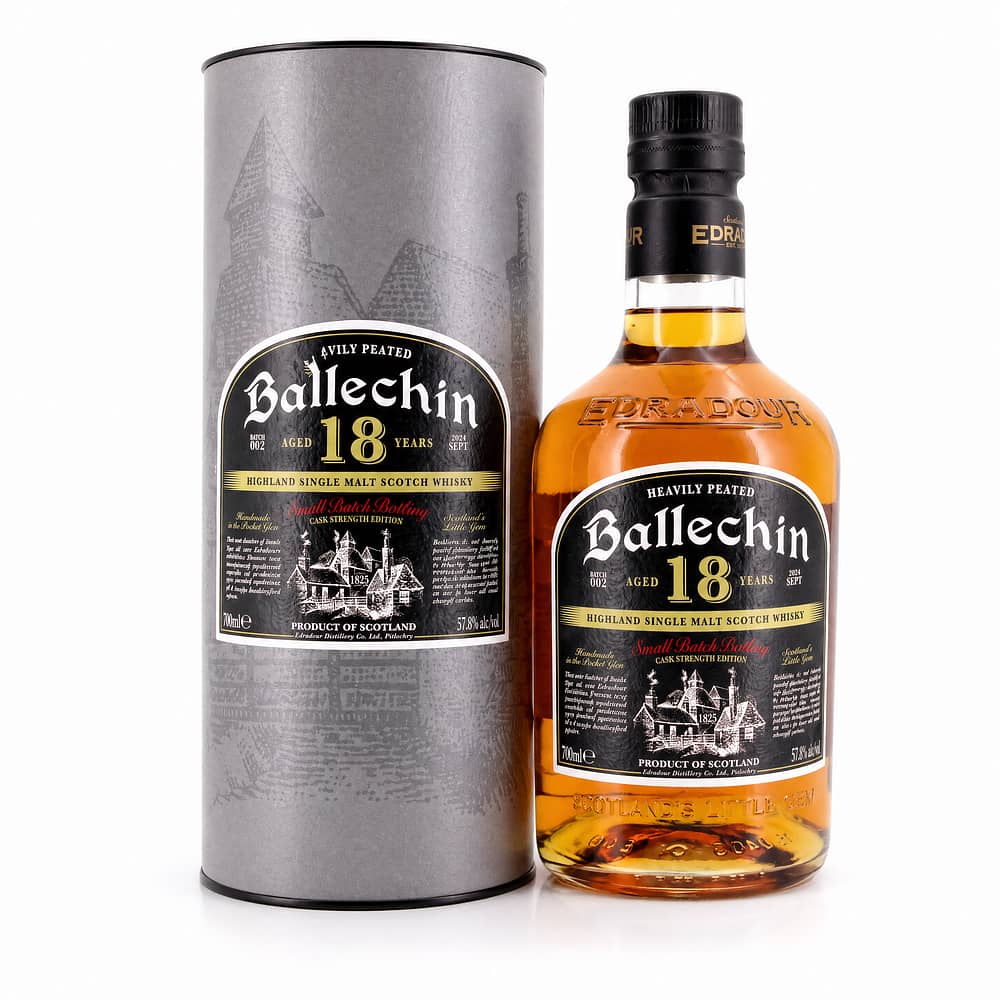 Edradour Ballechin 18 Jahre Cask Strength Batch #2 0,70 Liter/ 57.8% vol Produktbild