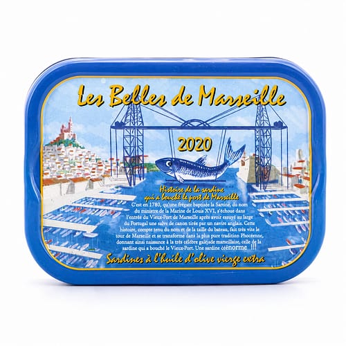 Ferrigno Jahrgang Sardinen mit Olivenöl (Les belles de Marseille) Jahrgang 2020 115g 80 Gramm Abtropfgewicht Produktbild