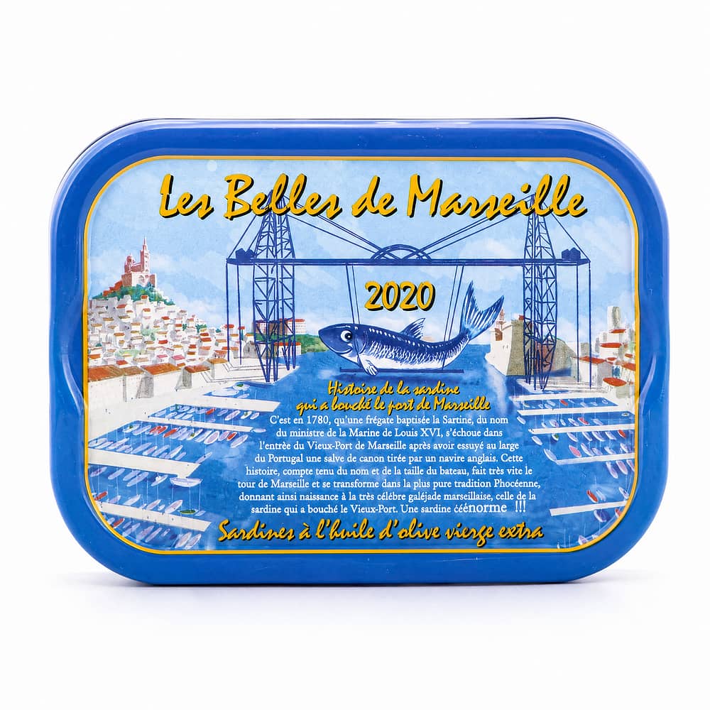 Ferrigno Jahrgang Sardinen mit Olivenöl (Les belles de Marseille) Jahrgang 2020 115g 80 Gramm Abtropfgewicht Produktbild