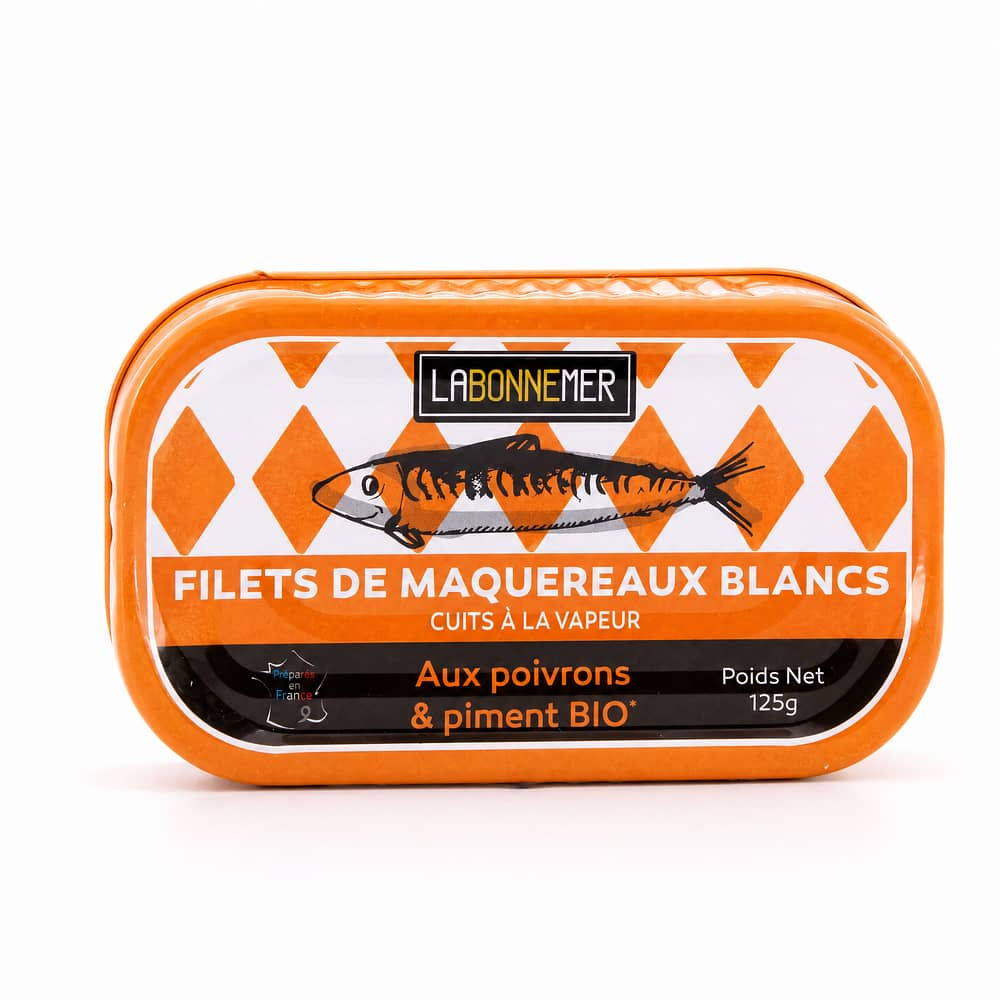 Ferrigno La Bonne Mer Makrelenfilet mit Bio Paprika und Piment 125g 78 Gramm Abtropfgewicht Produktbild