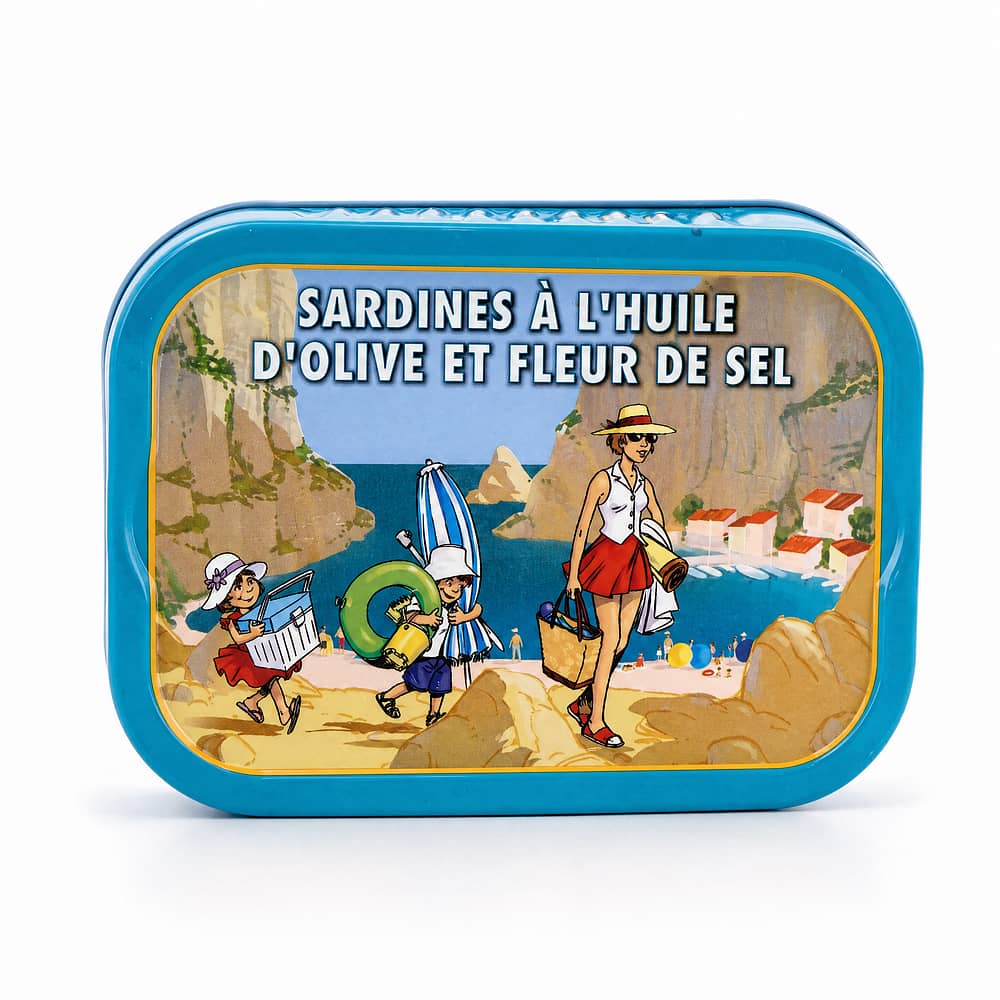 Ferrigno Sardinen in Olivenöl mit Fleur de sel 115g 80 Gramm Abtropfgewicht Produktbild