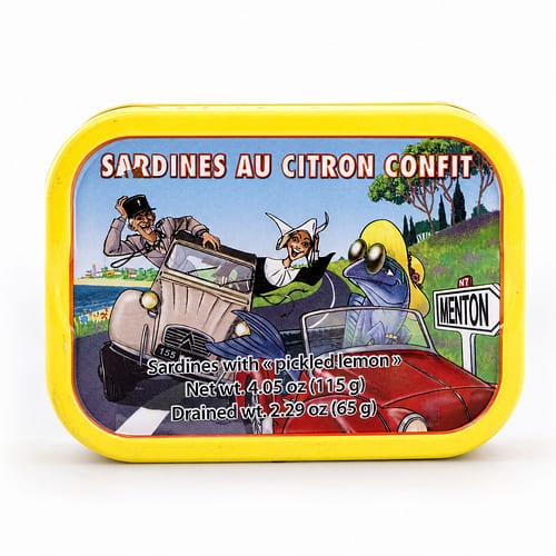 Ferrigno Sardinen mit kandierter Zitrone 115g 65 Gramm Abtropfgewicht Produktbild