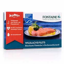 Fontaine Wildlachsfilet in BIO-Sonnenblumenöl 120g Produktbild