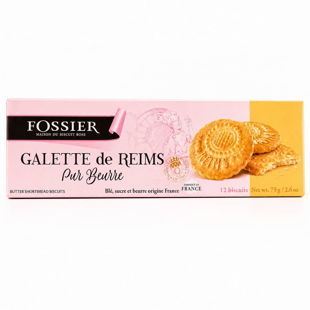 Fossier Galette De Reims Butter Biscuits 75 Gramm Produktbild