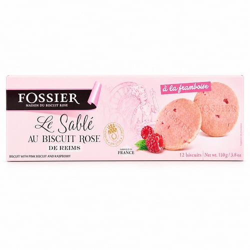 Fossier Le Sablé Au Biscuit Rose Rosa Buttersandgebäck mit Himbeer 110 Gramm Produktbild