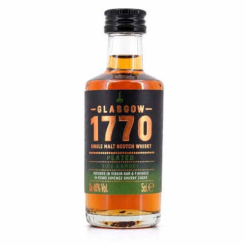 Glasgow Distillery 1770 Glasgow Single Malt Peated Rich & Smoky Miniatur 0,050 Liter/ 46.0% vol Produktbild