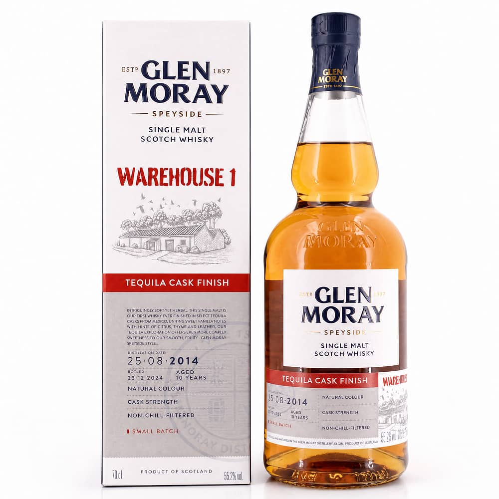 Glen Moray Warehouse 1 2014 Tequila Cask Finish Cask Strength 0,70 Liter/ 55.2% vol Produktbild