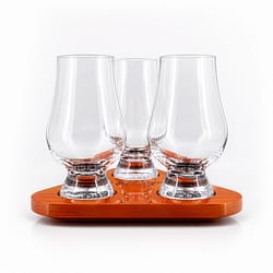 Glencairn Tasting-Set 1 lackiertes Holztablett mit 3 Stück Glencarin-Nosing-Glas Produktbild