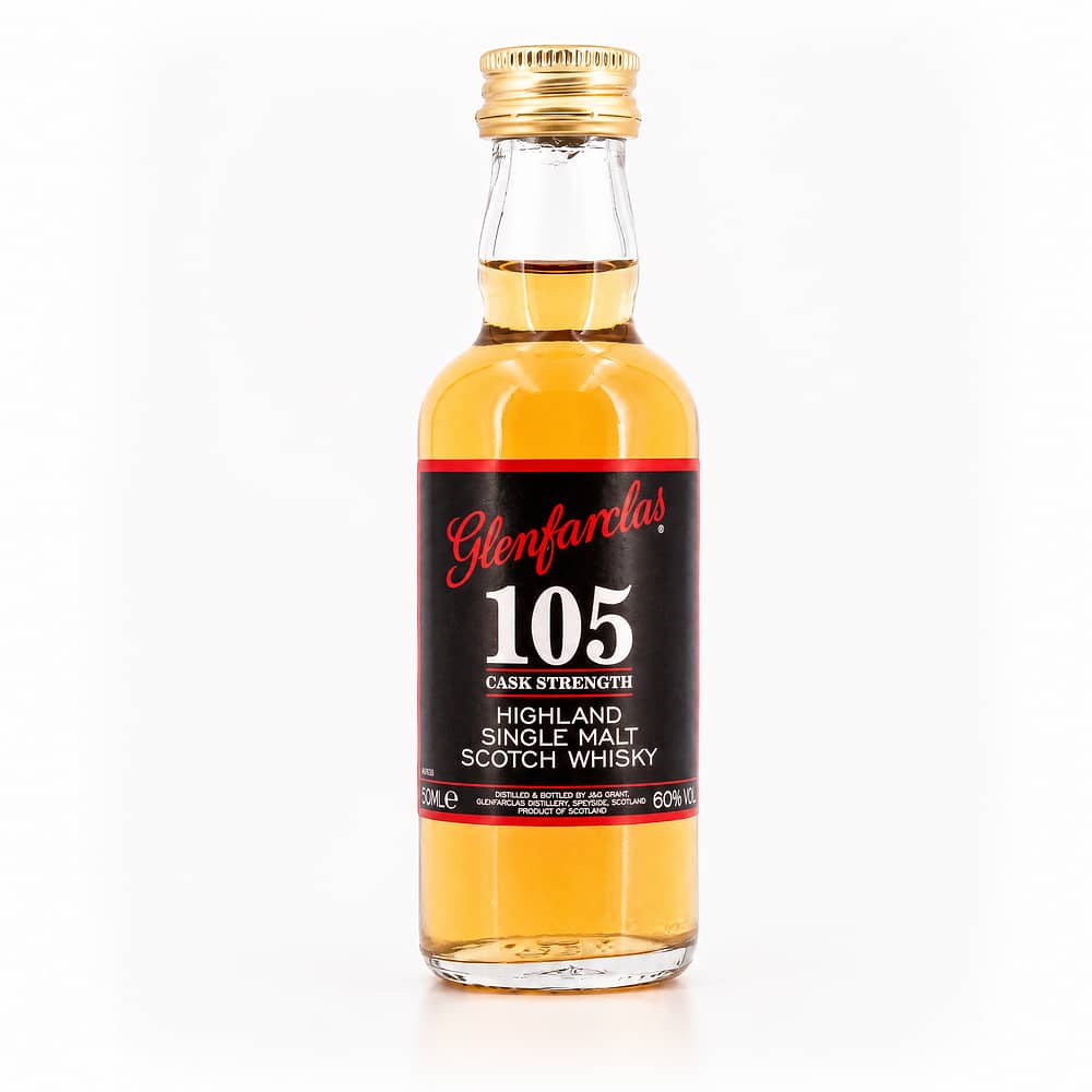 Glenfarclas 105 Cask strength Miniatur 0,050 Liter/ 60.0% vol Produktbild