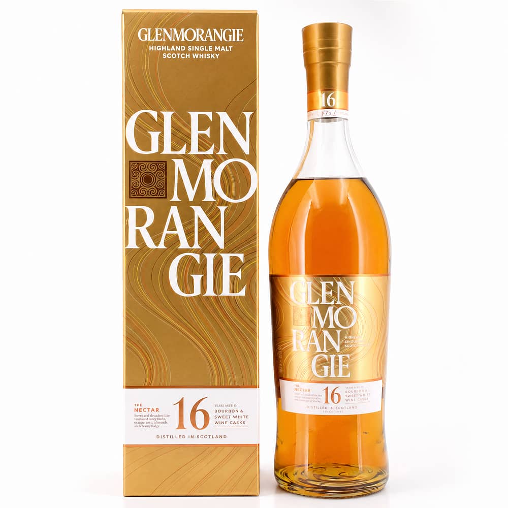 Glenmorangie 16 Jahre The Nectar Aged In Bourbon & Sweet White Wine Casks 0,70 Liter/ 46.0% vol Produktbild