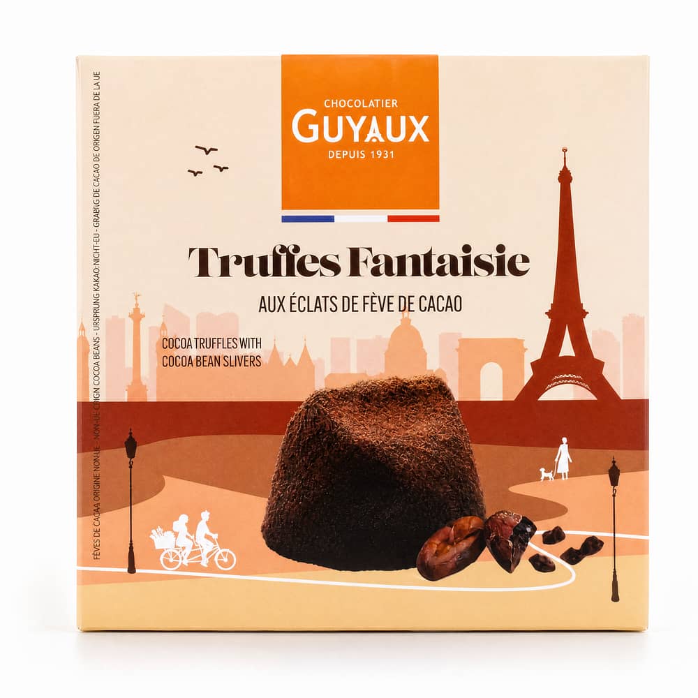 Guyaux Kakaokonfekt mit Kakaosplittern 250 Gramm Produktbild