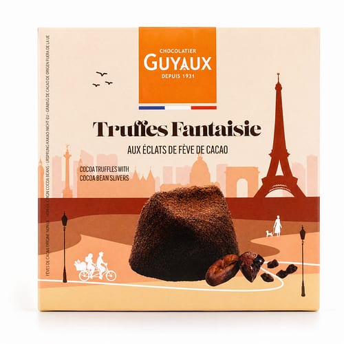 Guyaux Kakaokonfekt mit Kakaosplittern 250 Gramm Produktbild