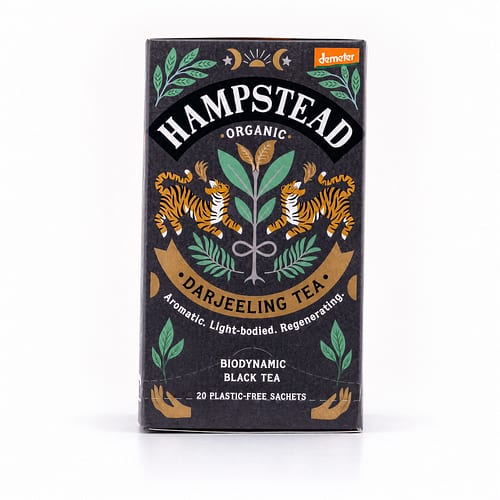 Hampstead Tea BIO Organic Darjeeling 20 Teebeutel 40 Gramm Produktbild