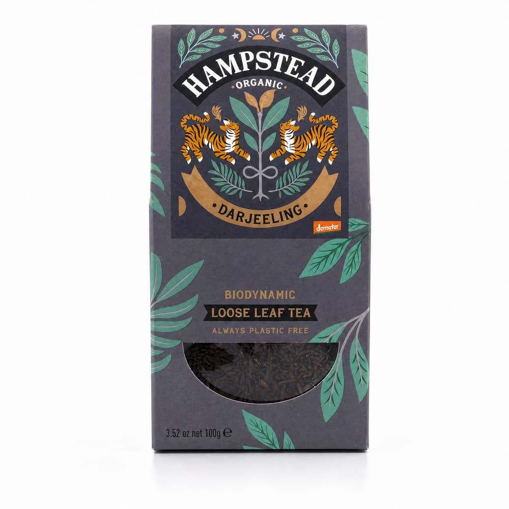 Hampstead Tea BIO Organic Darjeeling loser Tee 100 Gramm Produktbild