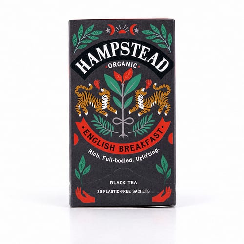 Hampstead Tea BIO Organic English Breakfast 20 Teebeutel 45 Gramm Produktbild