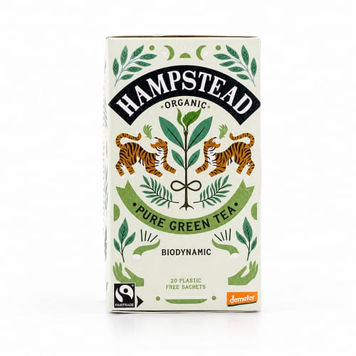 Hampstead Tea BIO Organic Green Tea Clean 20 Teebeutel 40 Gramm Produktbild