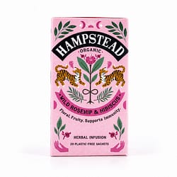 Hampstead Tea BIO Organic Rosehip Hibiscus 20 Teebeutel Produktbild