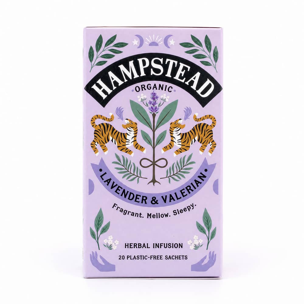 Hampstead Tea Meditate your Spirit Lavender & Valerian 20 Teeebeutel 20 Gramm Produktbild