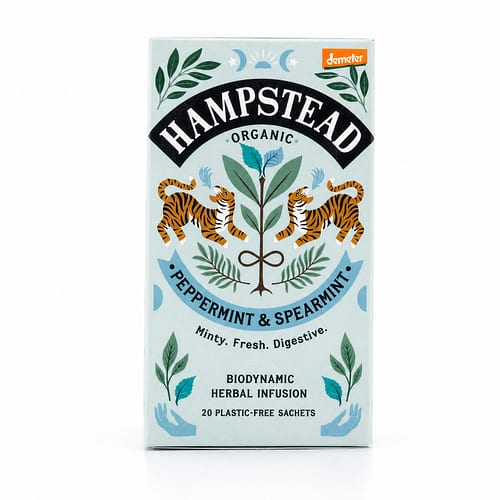 Hampstead Tea Peppermint & Spearmint 20 Teebeutel 30 Gramm Produktbild