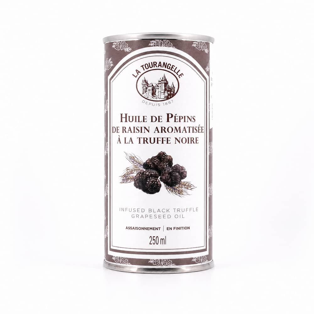 Huilerie Croix Verte Traubenkernöl mit schwarzem Trüffelaroma 0,250 Liter Produktbild
