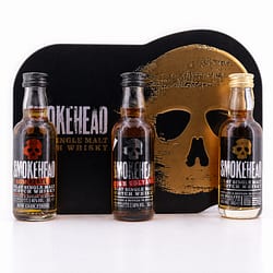 Ian Macleod Smokehead-Set Peated, High Voltage, Rum Rebel je 0,05l Miniaturen Produktbild