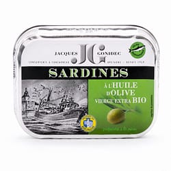 Jacques Gonidec Sardinen in Bio-Olivenöl 115g Produktbild