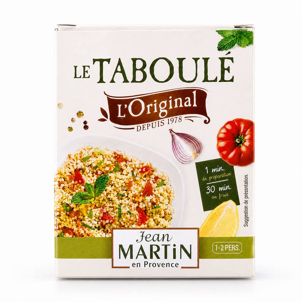 Jean MARTIN Le Taboulé Hartweizengrieß mit Gemüse 220 Gramm Produktbild