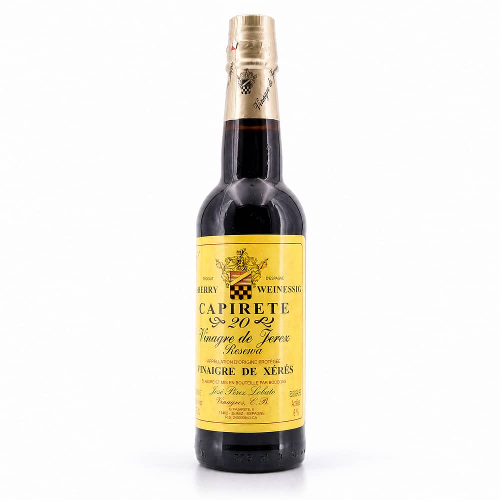 José Páez Lobato Capriete Jerez Essig 20 Jahre Vinaigre de Xérès 0,375 Liter Produktbild