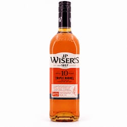 J.P.Wiser's 10 Jahre Tripple Barrel Canadian Whisky Produktbild