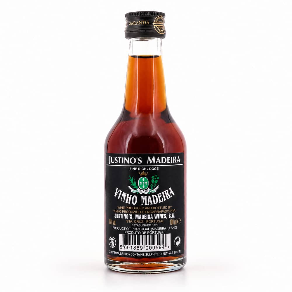 Justino`s Madeira Fine Rich Kleinflasche 0,10 Liter/ 19.0% vol Produktbild
