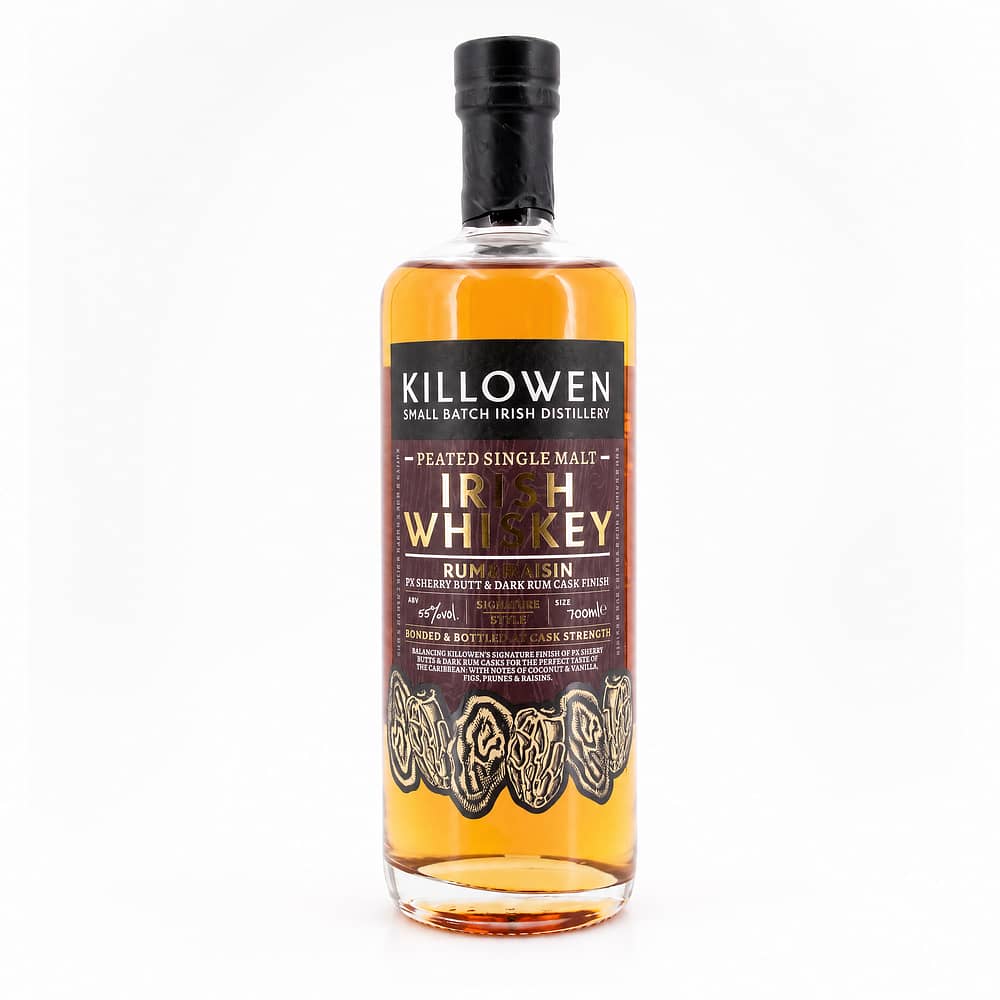 Killowen Single Malt Peated Rum & Raisin 0,70 Liter/ 55.0% vol Produktbild