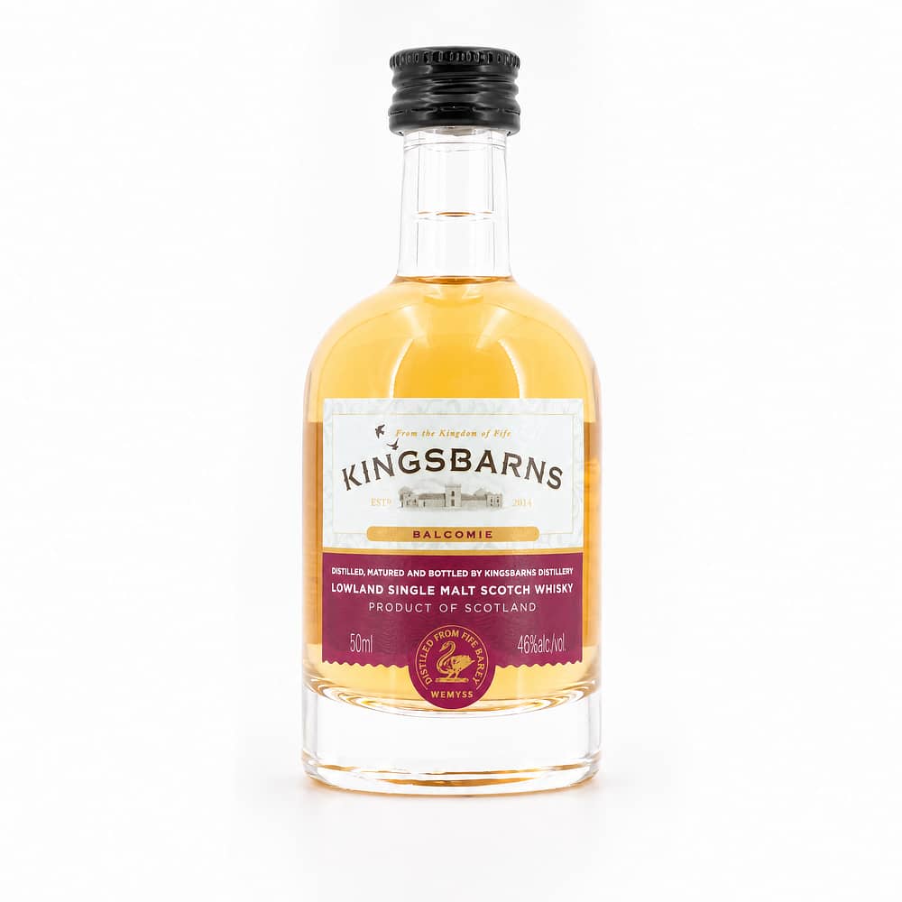 Kingsbarns Balcomie Ex-Oloroso American Oak & Sherry Butts Miniatur 0,050 Liter/ 46.0% vol Produktbild