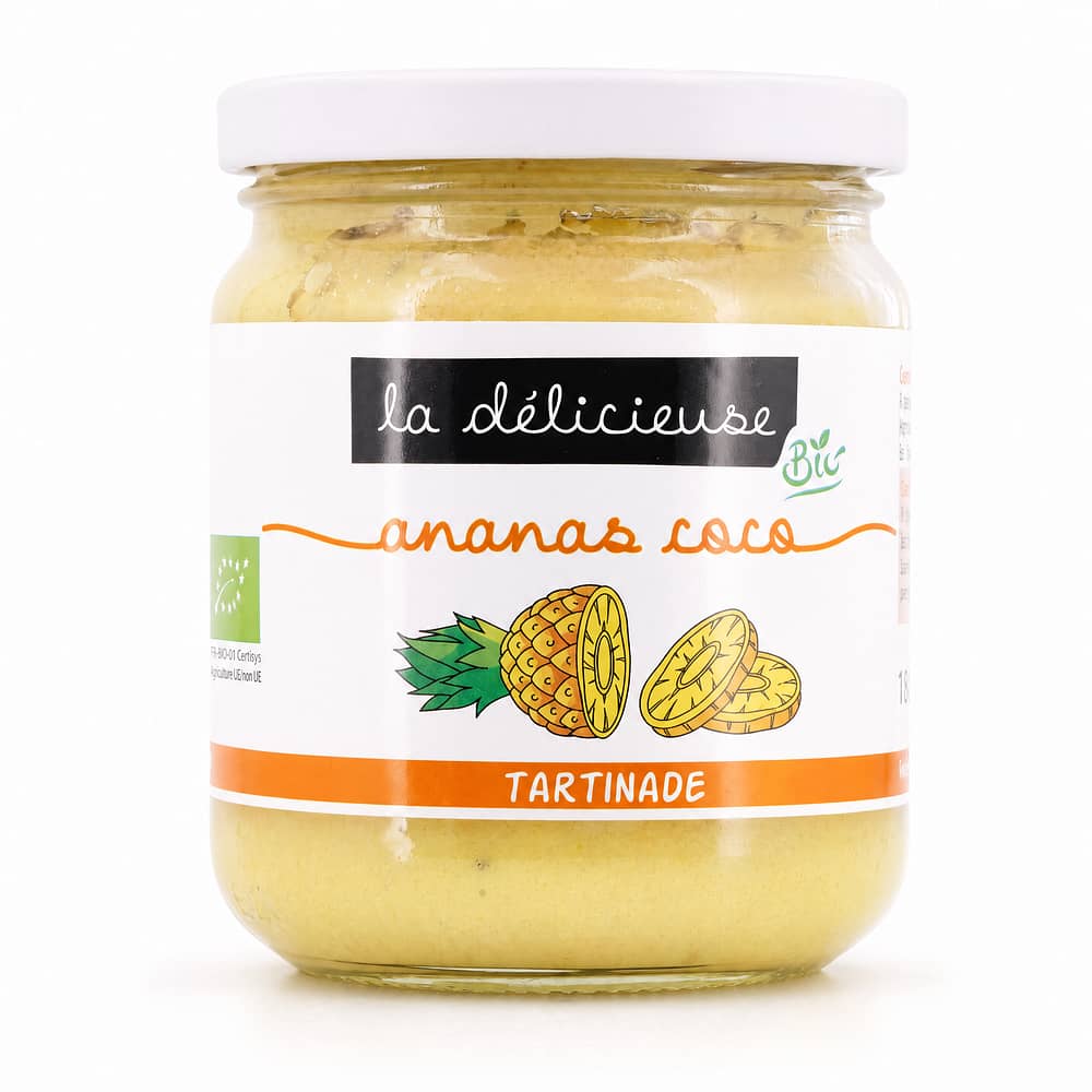 La Délicieuse Ananas & Kokos Aufstrich BIO 180 Gramm Produktbild