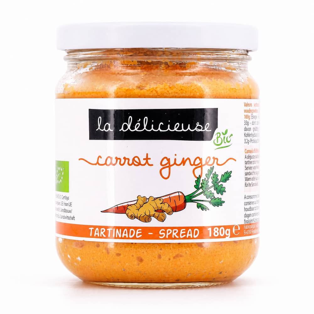 La Délicieuse Karotte Ingwer Aufstrich BIO 180 Gramm Produktbild