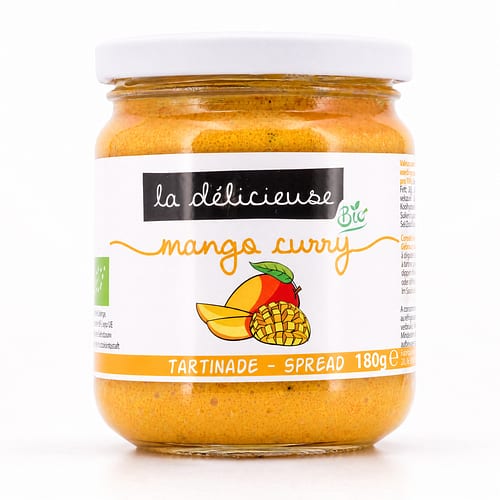 La Délicieuse Mango Curry Aufstrich BIO 180 Gramm Produktbild