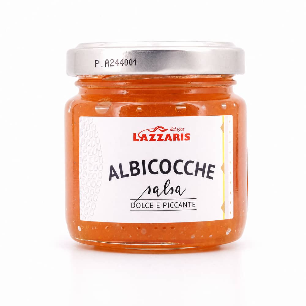 Lazzaris Aprikosen-Senf-Sauce aus kandierten Früchten 120 Gramm Produktbild