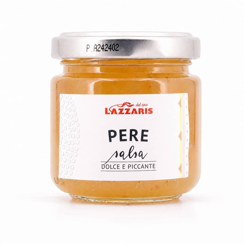 Lazzaris Birnen-Senf-Sauce aus kandierten Früchten 120 Gramm Produktbild
