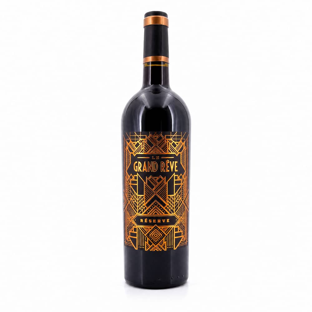 Le Grand Rêve Réserve Pays d'Herault Mont Baudile IGP Syrah, Grenache, Carignan 0,750 Liter/ 14.0% vol Produktbild