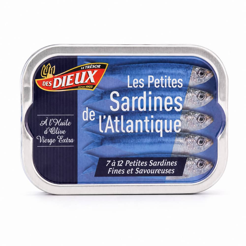 Le Trésor des Dieux Les Petites Sardines de L´Atlantique 115g 86,30 Gramm Abtropfgewicht Produktbild