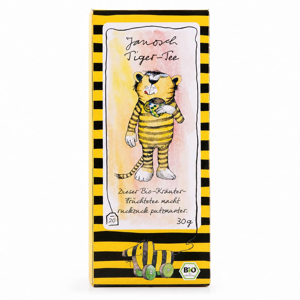 Lebensbaum Janosch Tiger-Tee Kräuter-Früchteteemischung 30 Gramm Produktbild