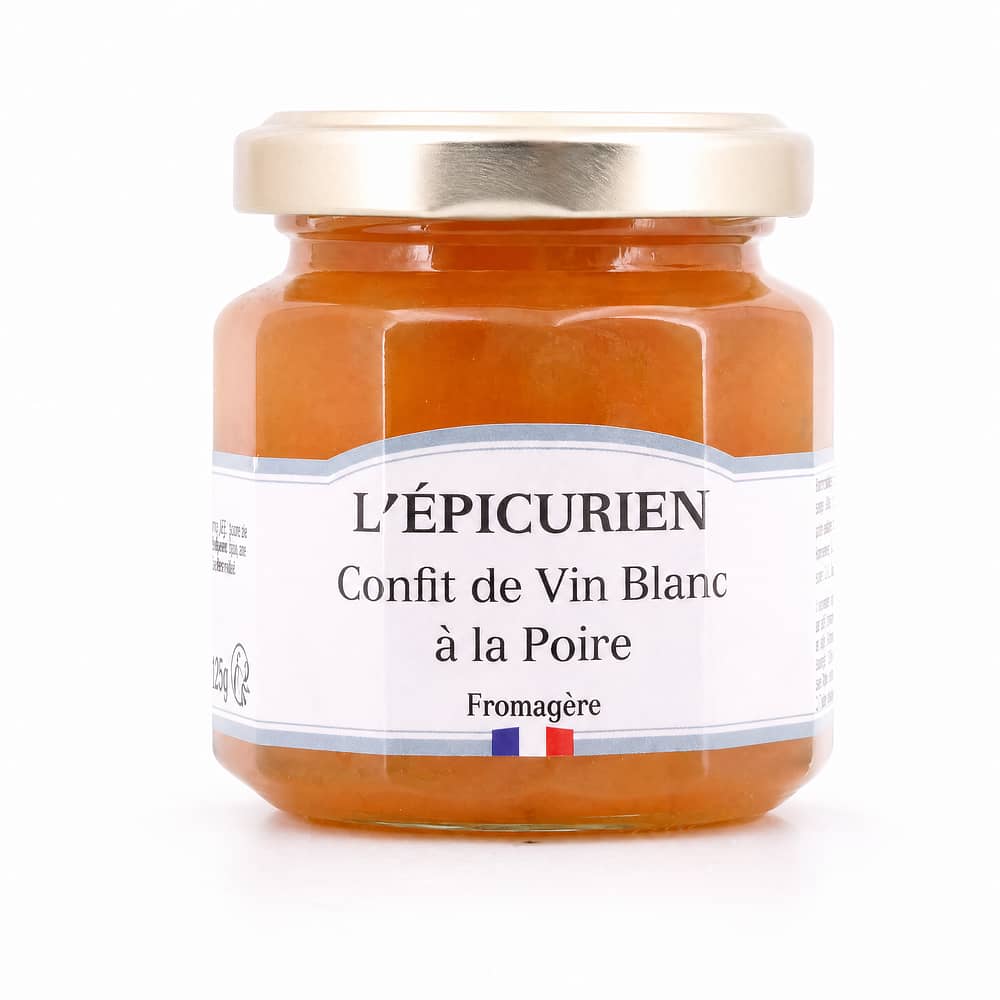 L’Epicurien Weißwein und Birne Aufstrich 125 Gramm Produktbild
