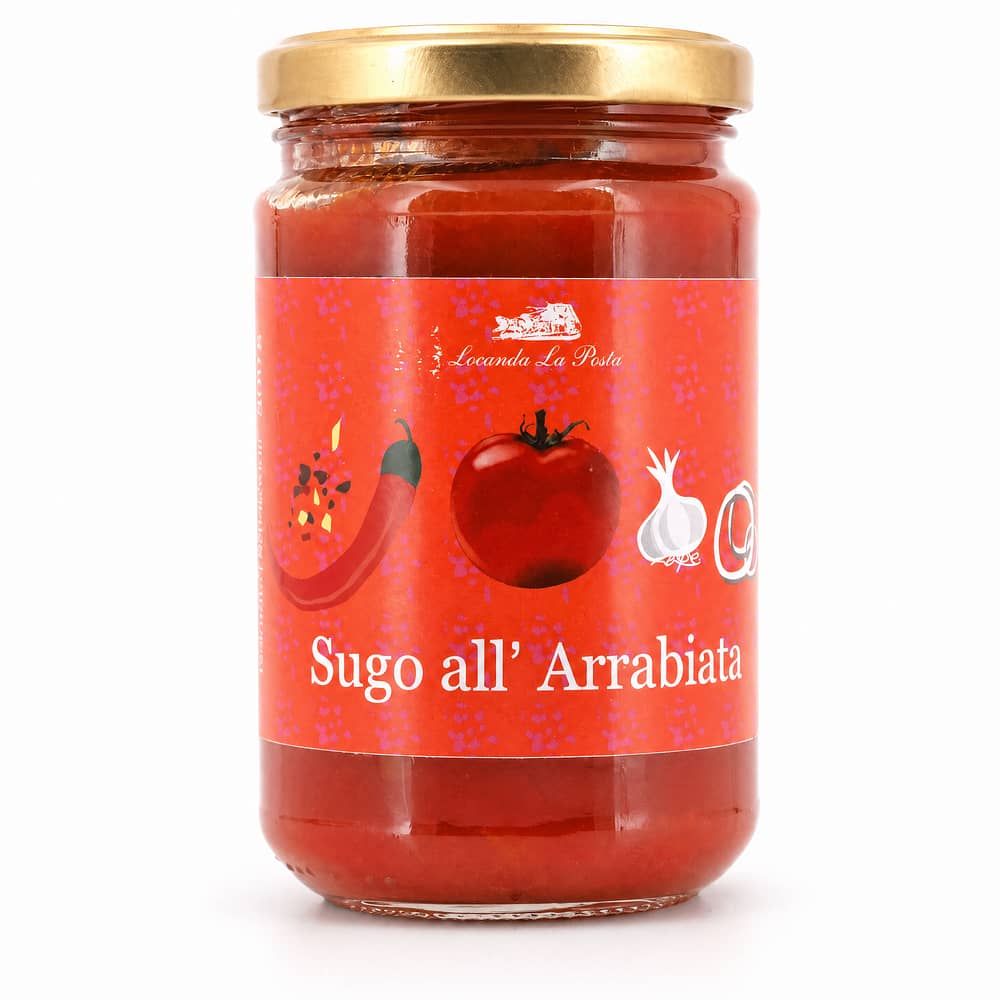 Locanda La Posta Sugo all`Arrabbiata Tomatensauce mit Peperoni 300 Gramm Produktbild